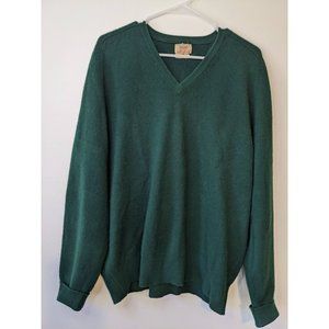 Vintage Alan Paine 100% Cashmere V-neck Sweater 46 XL